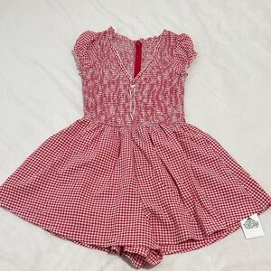 🌷 NWT Amazon Fashion Smocked Gingham Romper